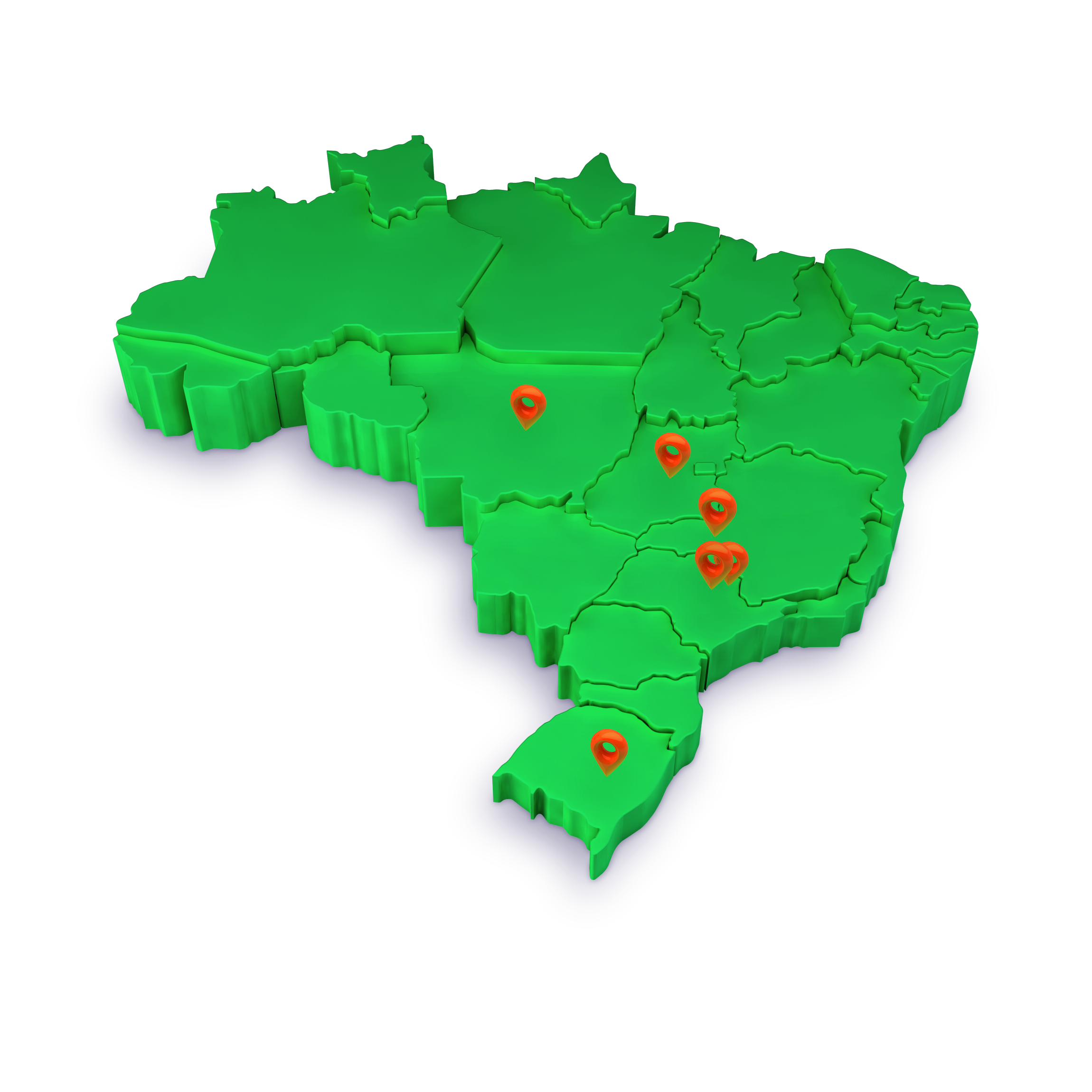 Mapa filiais